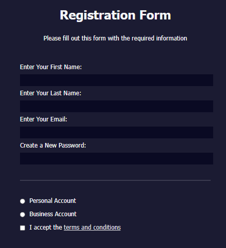 Registration Form